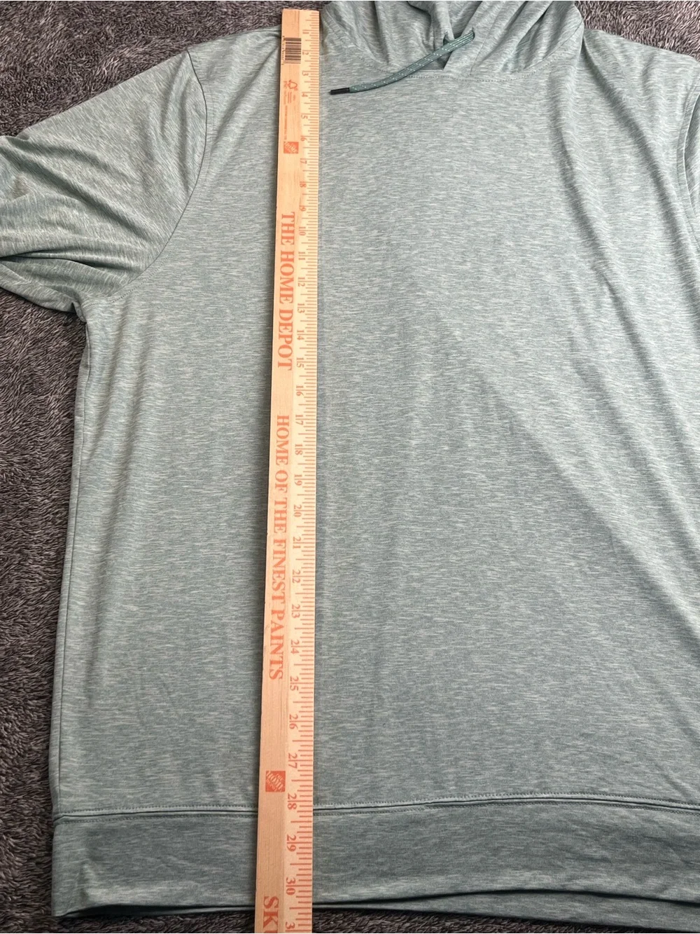 J.Crew Heathered Green Performance Hoodie XL
